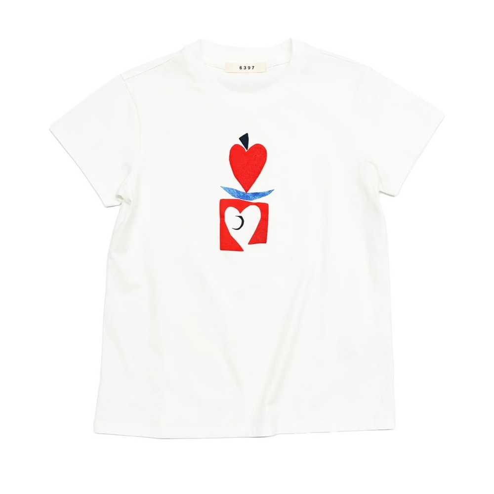 6397 Big Apple mini in white tee size small